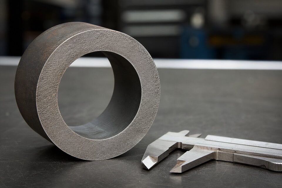 نقشه فنی مقطع لوله با نمایش ابعاد